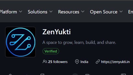 ZenYukti's tweet image. We confirm the successful completion of our GitHub verification.✅

[@ZenYukti] now bears the official badge, confirming domain ownership and enhancing platform security. We appreciate your support.

[github.com/ZenYukti]🛡️

#GitHubVerified #Security #ZenYukti