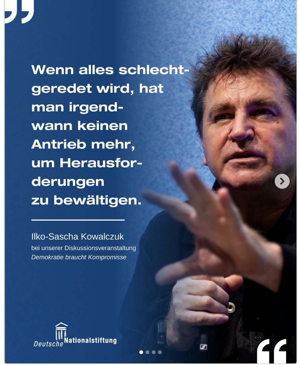 Wir leben in einem der freiesten, stabilsten, sichersten und wirtschaftlich stärksten Ländern - positive Narrative über unser Land, um den Extremisten entgegenzutreten, sind keine Hirngespinste. Sie verlangen aber auch den Mut, die Extremisten mit der Realität zu konfrontieren.