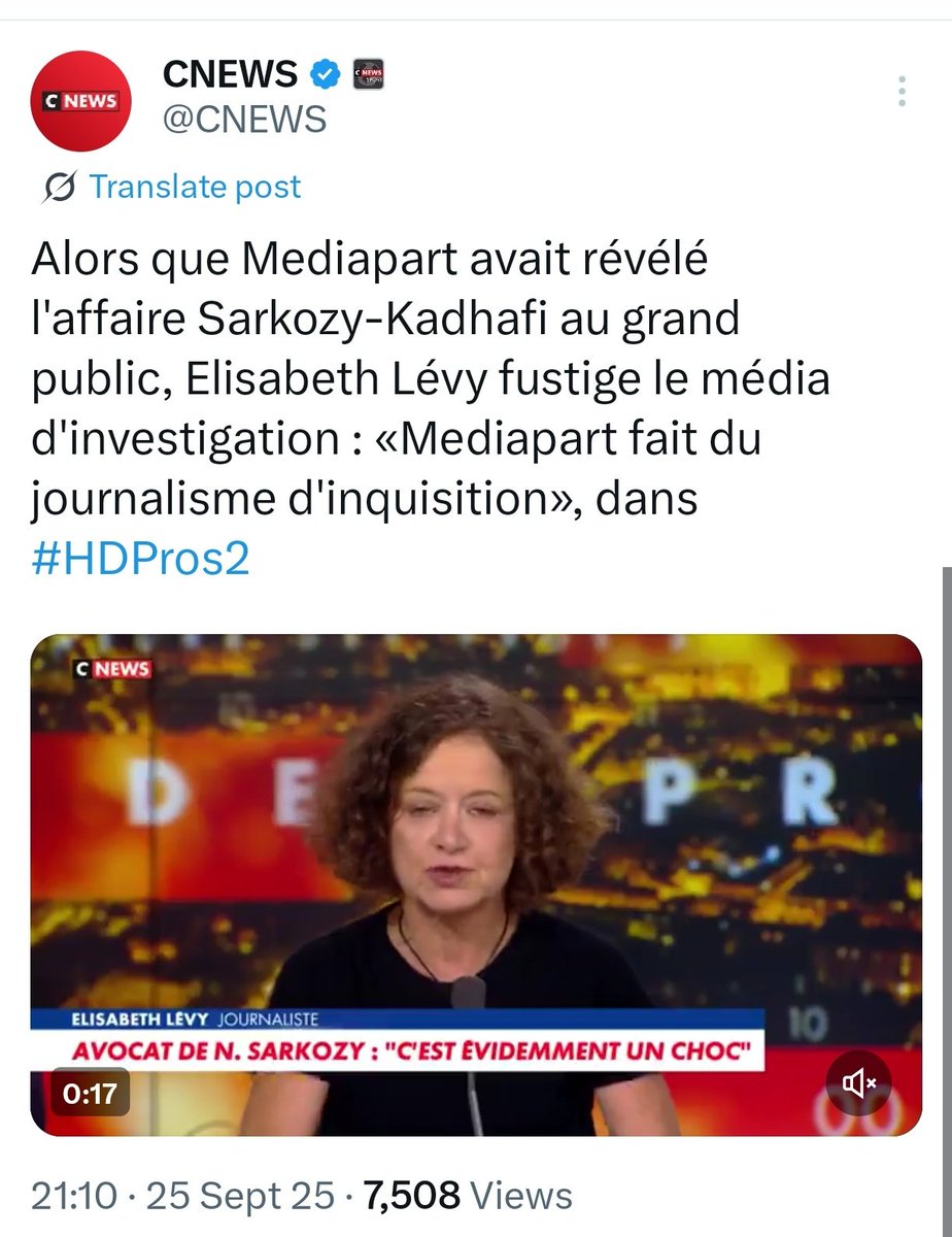 C'est fascinant. Il y a une totale corrélation entre ceux qui soutiennent et encouragent le génocide à #Gaza et ceux qui défendent le délinquant #Sarkozy.