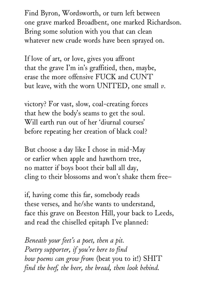 Terrible news. One of the truly great northern poets and I'm proud to share a hometown with him. And my god the poems sound just *fantastic*