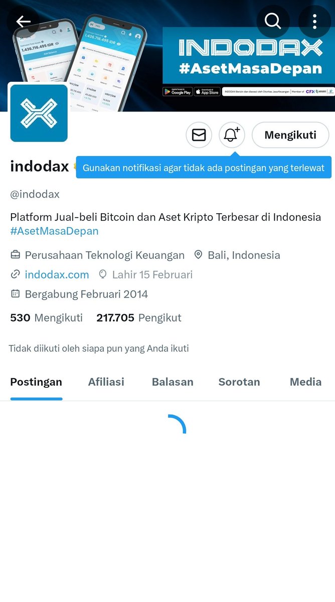 Ahmad_new12e4's tweet photo. @indodax Done https://t.co/ruYbkbqOKF