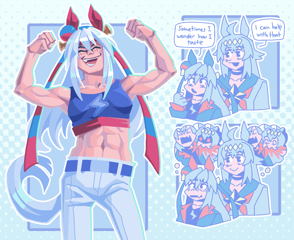 Muscle practice with Tamamo Cross ⚡️ #タマモクロス #ogtm
