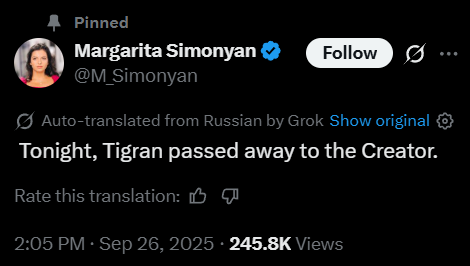 Ruscists don't go to the Creator