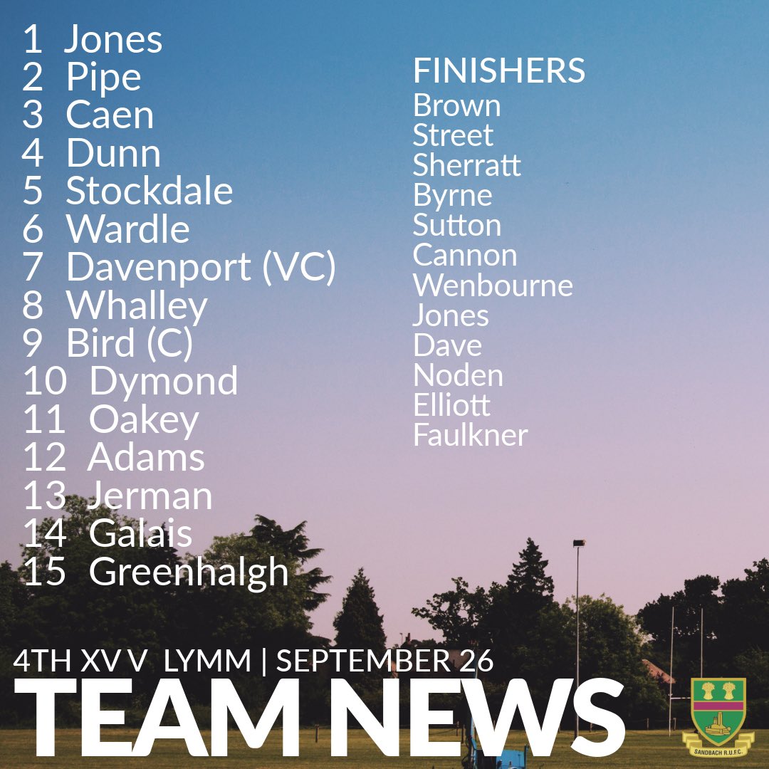 Sandbach RUFC tweet media