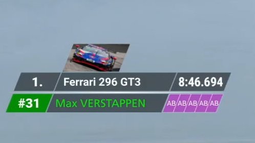 f1speed_indo's tweet photo. Spam ungu waakk 😂😂😂

Masih hot lap pertama. https://t.co/Gra6AQTTbI