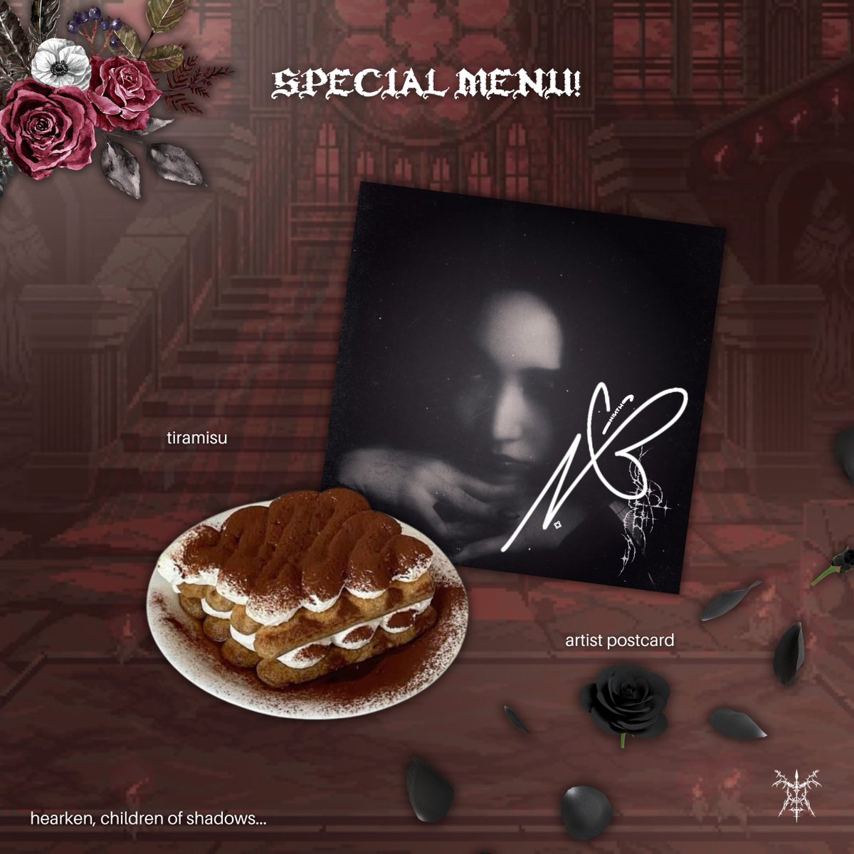 DIORneyToYou's tweet image. ⠀⠀

͏ ͏  ❪  𝐉𝐎𝐔𝐑𝐍𝐄𝐘 𝐓𝐎 𝐘𝐎𝐔  ❫     ⌕    DELIVERY !
                𓍢ִ໋🦇 ݁ ˖ִ ࣪  *    @hrnhimig  ♡⸝⸝
    ಇ.  let the day’s fleeting joy and the feast’s dark sweetness be yours.

⠀⠀