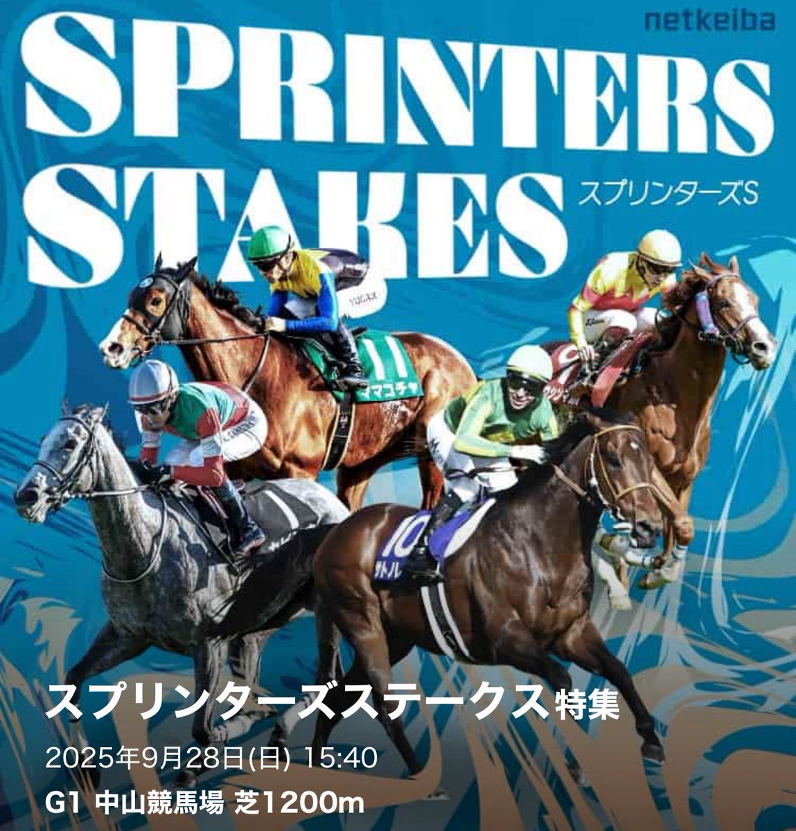 競馬ポスターB1：スノードラゴン 「2015年 第49回 スプリンターズＳ」 第49回 スプリンターズステークス 過去10年の傾向(データ)｜GⅠ
