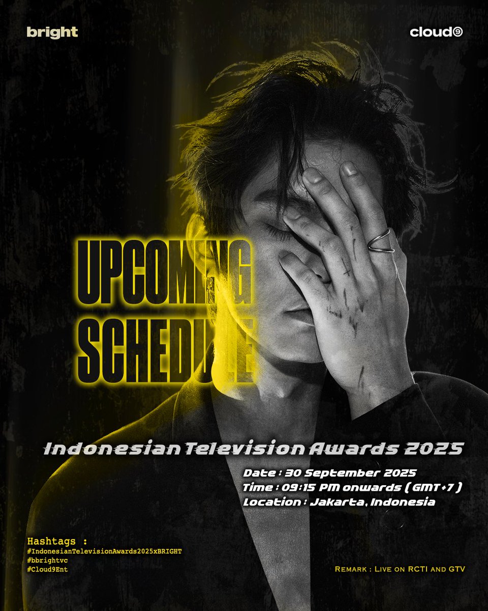 BRIGHT’s UPCOMING SCHEDULE

#BRIGHTsSchedule
#bbrightvc
#Cloud9Ent