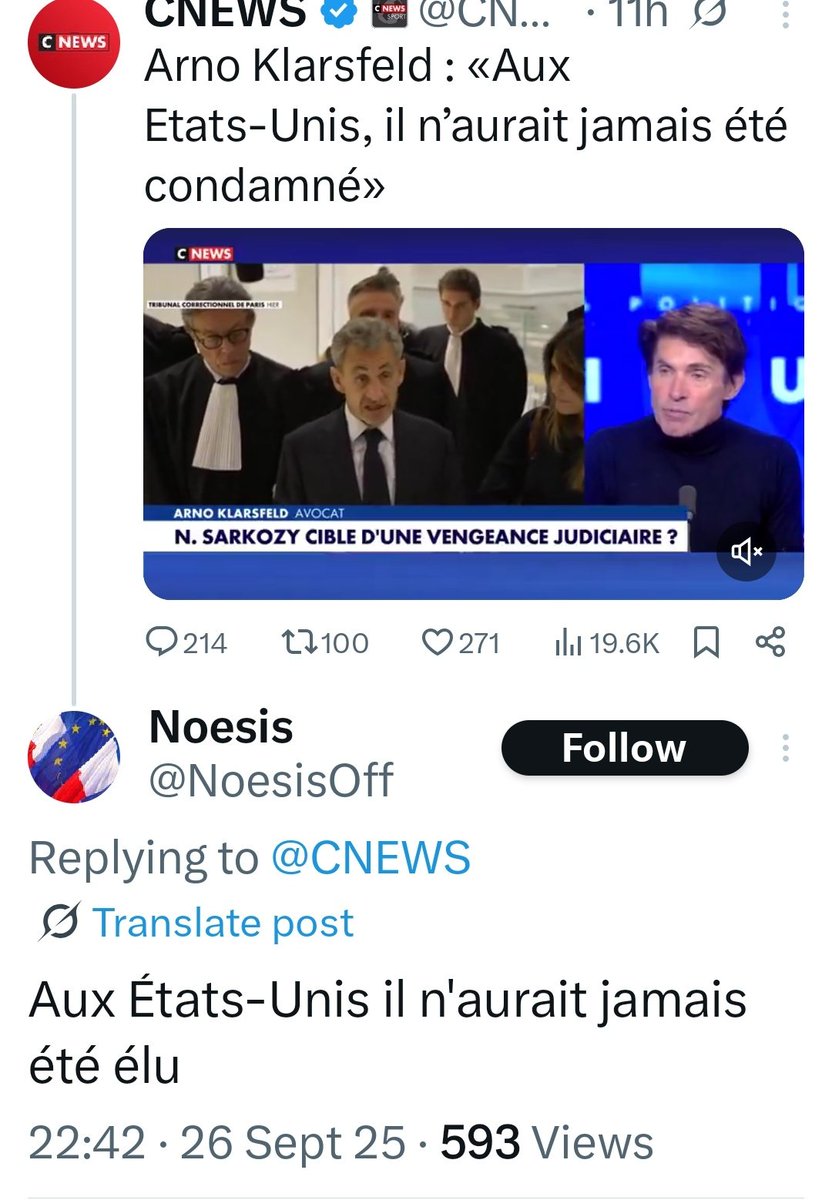Noesis  a loupé l'élection de #Trump 😛😆