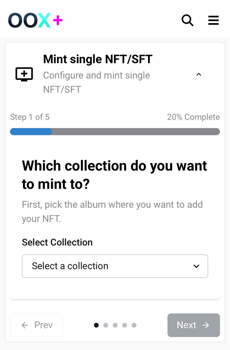 GM OnionS 🧅

For those who haven't noticed, we've further simplified the single Mint on OOX. Now it's even easier to create your first NFT in just 5 steps.

oox.art