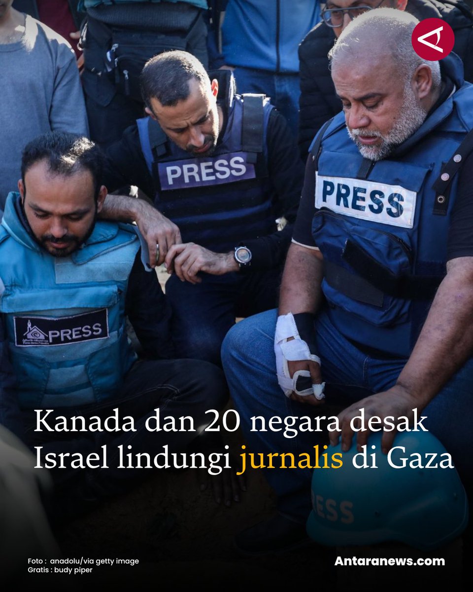 antaranews's tweet photo. Pernyataan tersebut juga menuntut agar perlindungan jurnalis dijamin sesuai hukum humaniter internasional.
#jurnalisgaza #informasi #humaniter
Baca selengkapnya
https://t.co/bHCVZZeQIx https://t.co/KJjRXBcpPv