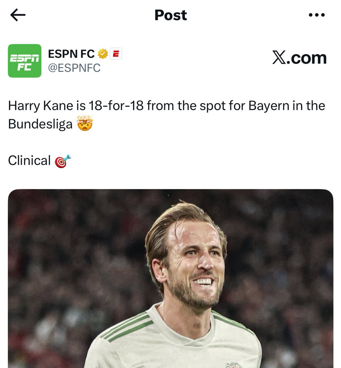 Mbappe scores a penalty

ESPN: “Mbappe has scored 4 penalties this season, it’s only September”

Kane scores 6th penalty this season.

ESPN: “Kane is 18 for 18 from the spot. Clinical”

This is what Ronaldo, Real Madrid and its players have suffered for years. Bunch of retards.