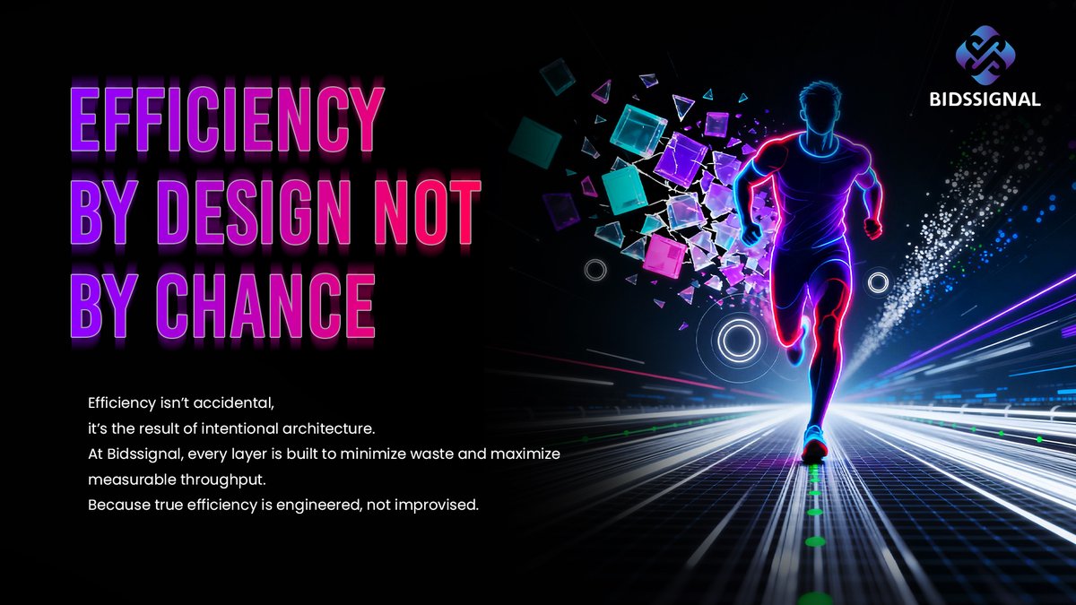 Bidssignal_'s tweet image. ⚙️Efficiency isn’t luck, it’s built step by step.
🌐At Bidssignal, we turn complexity into clear execution.
💡Efficiency isn’t chance, it’s embedded in every decision path.
🌍Markets reward design, not luck and designed efficiency scales globally.
#Bidssignal #MarketEfficiency