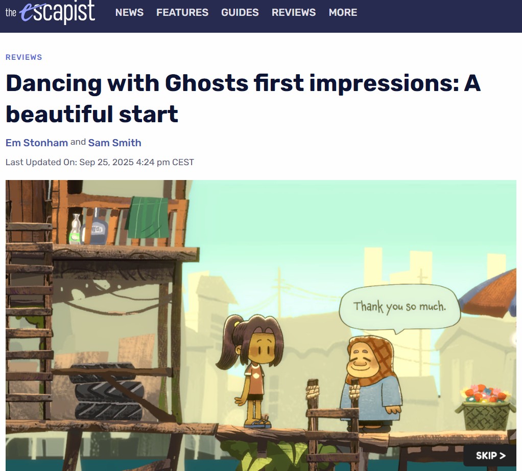 The Escapist wrote a review about my new Game Demo on Steam.  If you're interested in seeing it, here it is: escapistmagazine.com/reviews/dancin…