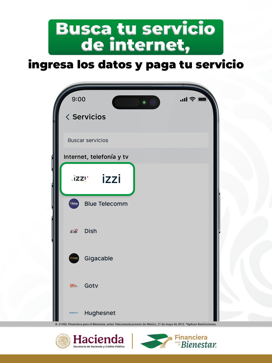 Con #FINABIEN, pagar tu internet es fácil y rápido desde la App. Ya no te compliques más y solicita tu tarjeta hoy mismo en: finabien.gob.mx 👈✅