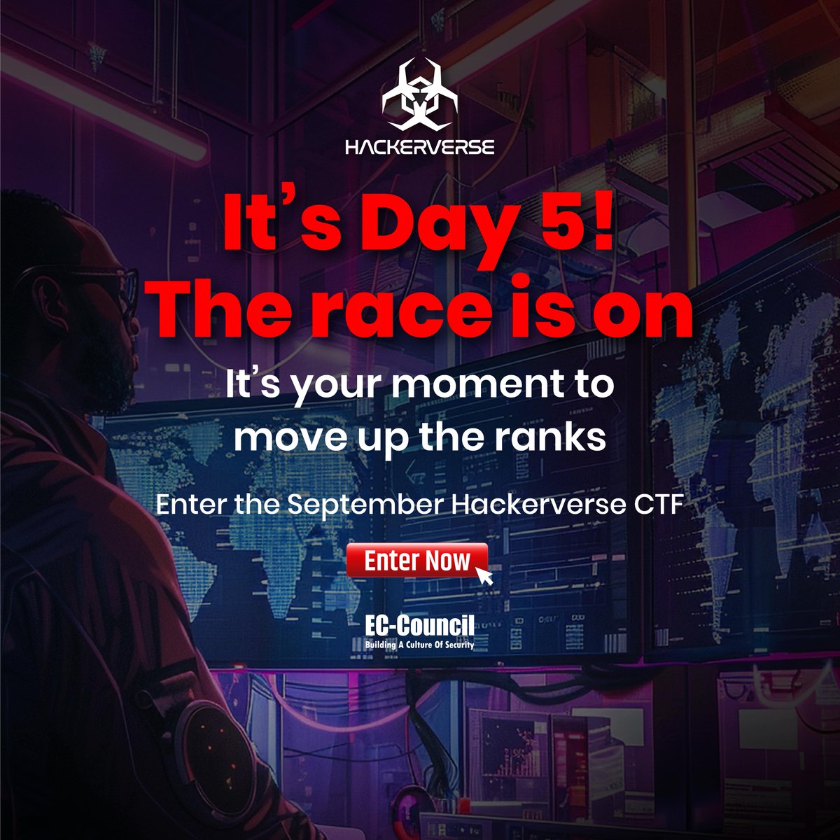 hackerverse_ecc's tweet image. It’s Day 5! The Hackerverse CTF’s leaderboard is heating up now!

This is where speed meets skill. Your instincts, your logic, your time. Let’s see what you’re made of.

Are you ready to compete?
🔗 Register now: buff.ly/4ijRWG6 

#eccouncil #hackerverse #hackerversectf