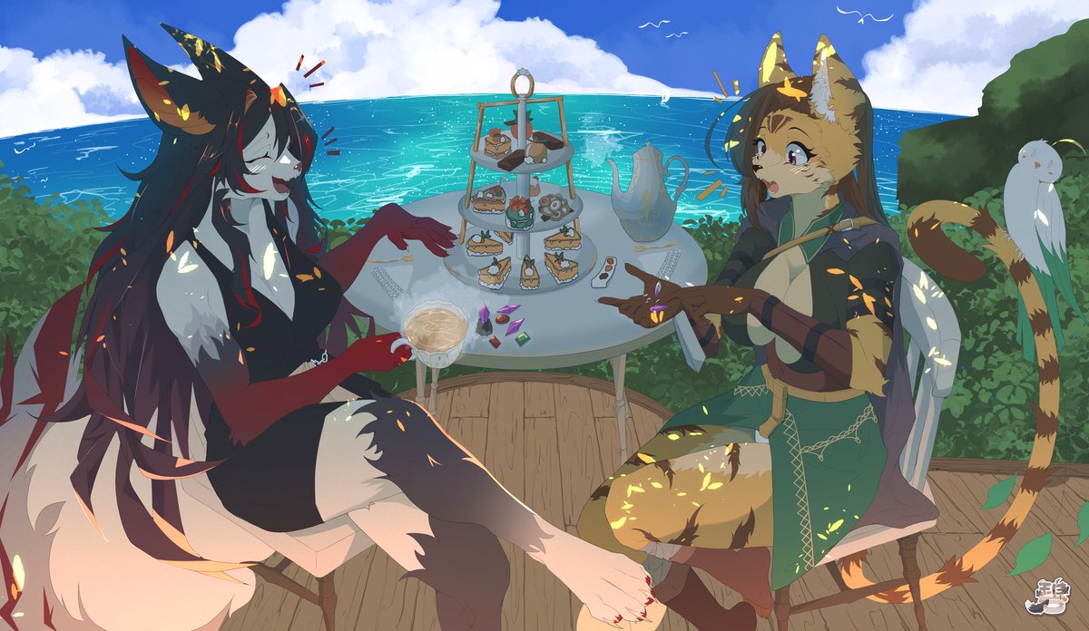 【委託】

謝謝鈦勒小貓咪跟星焉的委託ˋˇˊ
香香母獸的休閒下午茶時光甚麼的就是讚✧*｡٩(ˊᗜˋ*)و✧*｡