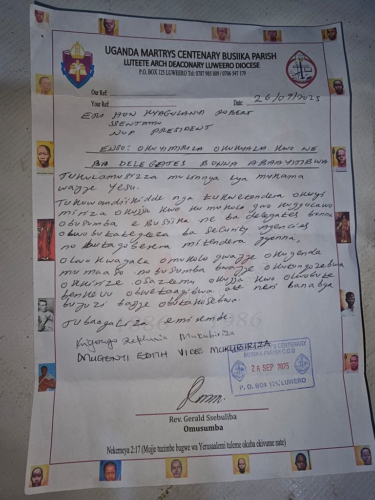 Weeks ago, I was invited by the Uganda Martyrs Centenary Church of Uganda, Luwero Archdiocese, as they launch the Busiika parish today.

However, last night we were told that Savannah RPC Michael Kasigire and Luweero DPC Brighton Ahimbisamukama ordered the church leadership to