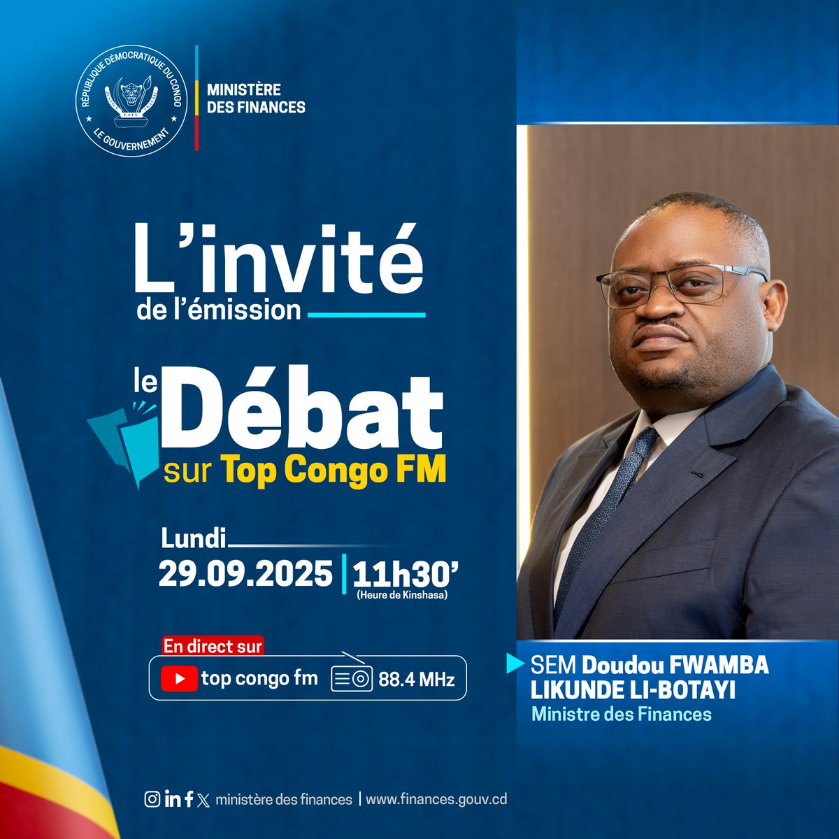 Ministère des Finances, RDC tweet media