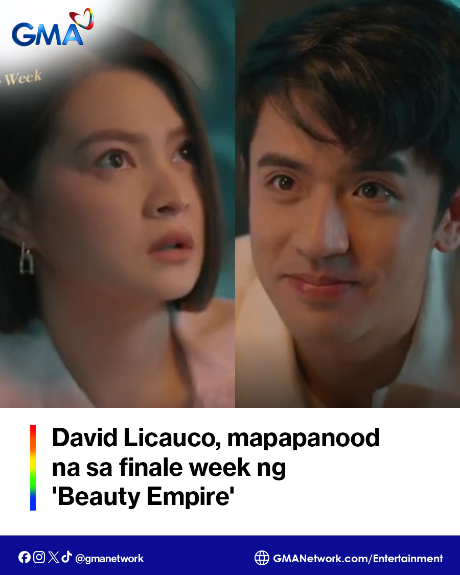 DAVID LICAUCO, MAPAPANOOD NA SA BEAUTY EMPIRE ✨ 

The long wait is finally over dahil mapapanood na si David Licauco sa GMA, Viu, and CreaZion Studios drama series na #BeautyEmpire. 😍 

Lalabas na ang kanyang karakter na si Javier, na maghahatid ng kilig sa gitna ng mga