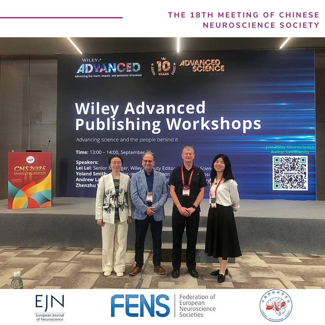 FENSorg's tweet image. 🇨🇳 News from Xi’an!

#FENS and @EJNeuroscience are at the 18th Meeting of the Chinese Neuroscience Society. The meeting brings together neuroscientists from across the globe to share research and perspectives! 🧠

 👉 loom.ly/mmoqZII