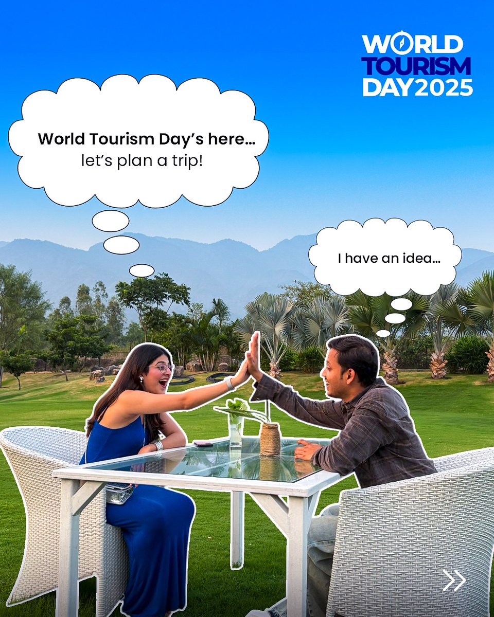 thebaaghcorbett's tweet photo. World Tourism Day calls for a dream escape! Cozy stays, gourmet delights &amp; stunning views await at Resorts By The Baagh. 🏞️✈️
📍 Jim Corbett | 🔗 Link in bio
#WorldTourismDay #ResortsByTheBaagh #TravelGoals https://t.co/v0z69ohGCU