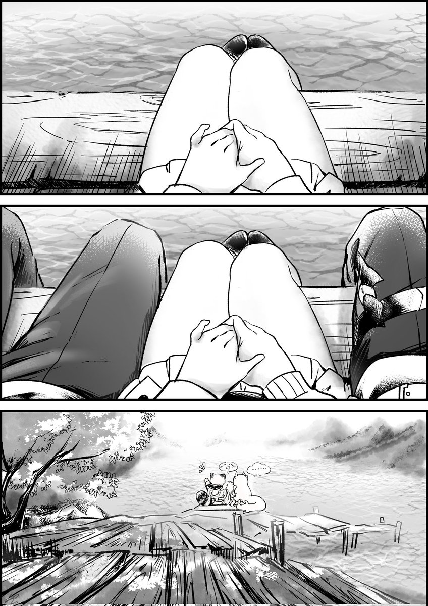 Crane3mole6's tweet image. 觀隅有三，君命無二，憑城借一
（目前為止，翁法羅斯最觸動的劇情，就是三小只重逢了✨🪼🐉）
#HonkaiStarRail #列車組 #穹 #丹恆 #三月七