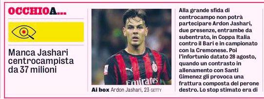 Gazzetta:

ياشاري فضّل العلاج الطبيعي على إجراء عمليّة جراحية بعد اصابته ..

من المتوقّع أن يعود في شهر نوڤمبر⏳