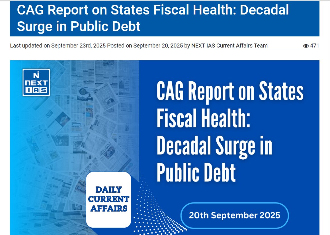 sidd_sharma01's tweet image. 𝐃𝐞𝐜𝐚𝐝𝐚𝐥 𝐒𝐮𝐫𝐠𝐞 𝐢𝐧 𝐏𝐮𝐛𝐥𝐢𝐜 𝐃𝐞𝐛𝐭: 🤑🤑

India’s 28 states’ debt balloons to Rs 59.6 lakh crore, trebled in 10 years: CAG Report

Meanwhile, Let&apos;s make more Statues &amp;amp; Rename more Cities

#StateDebt #StateDebtTrebled #DebtToGDP #StateDebt_TenYears…