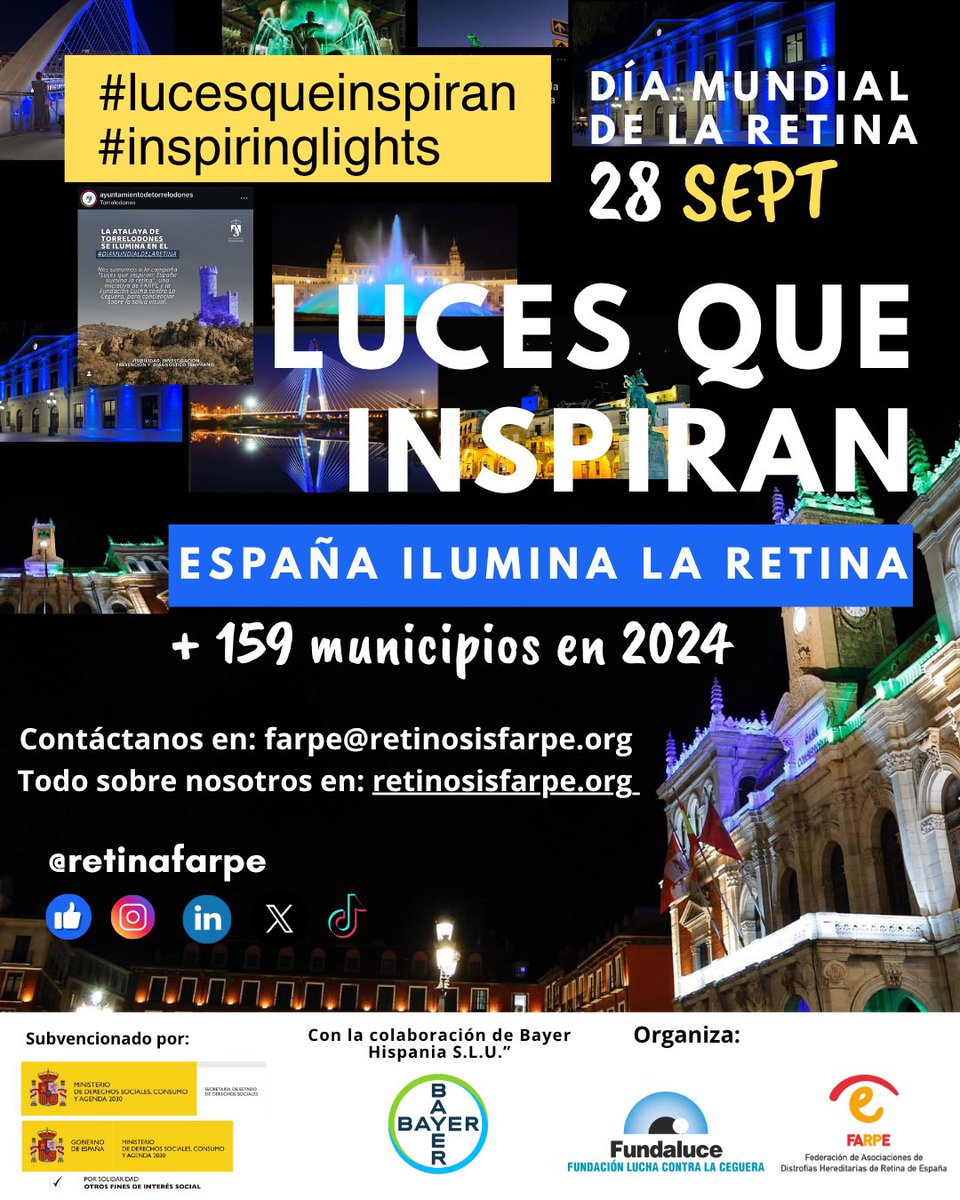 #PolancoSolidario
Polanco se suma este domingo 28 de septiembre a la campaña ‘Luces que inspiran’ con motivo del Día Mundial de la Retina
#LucesQueInspiran
#inspiringlight