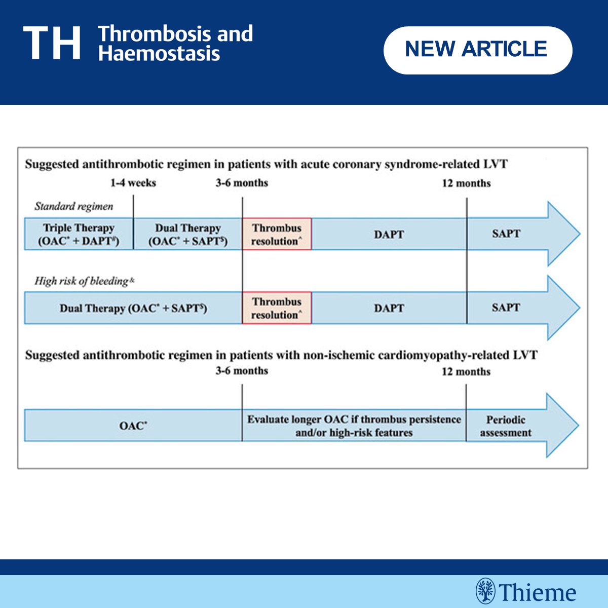 TH_Journal's tweet photo. 🫀 Management of Antithrombotic Therapy in Left Ventricular Thrombus ⬇️

📌 Valeriani et al. report a Position Paper of the Italian Society of Hemostasis and Thrombosis (SISET) on the management of left ventricular #thrombosis

🆓 on TH! 👉 https://t.co/vHjlqDgb1n 

#cardioed https://t.co/Vc1aX5qPzc