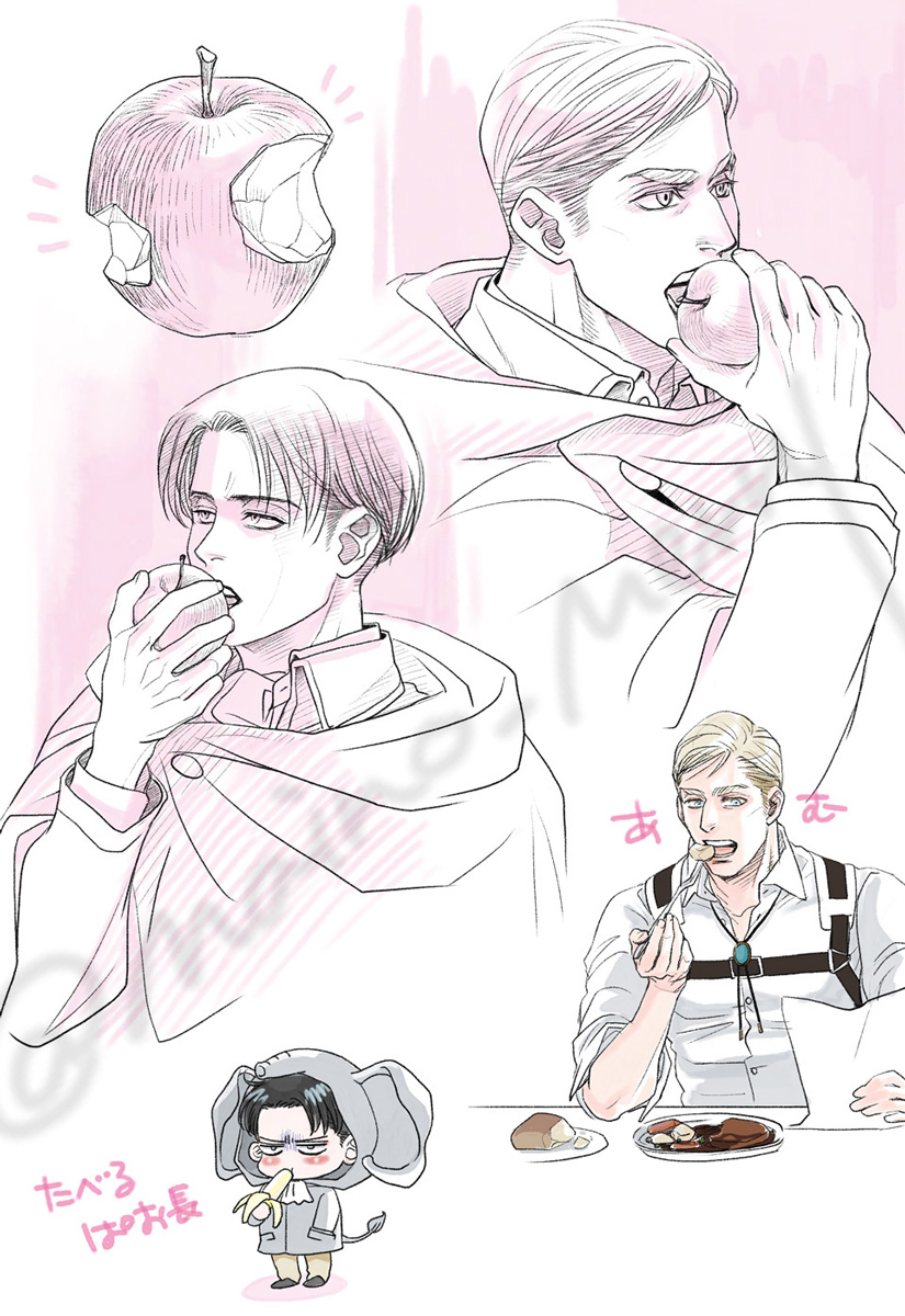 北の地に旅に出ていた家人から林檎🍎の箱が届いた〜😆

食欲の秋!!
飲食するエルリは大好きなのでたくさん描きたいな〜!!😆