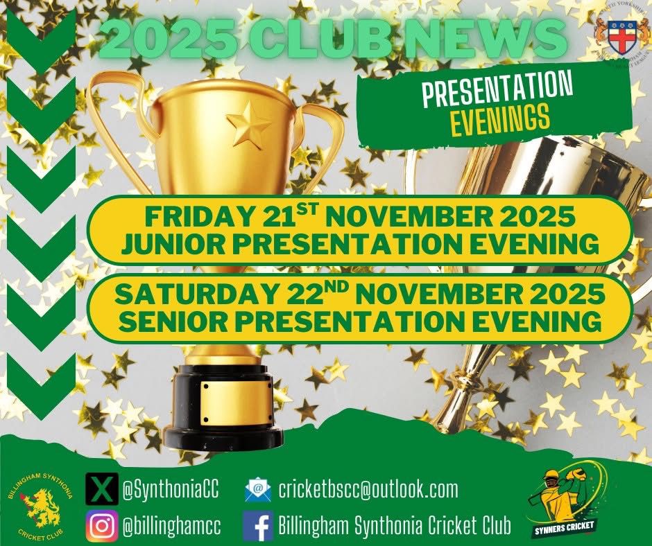 Get it in the diary and celebrate this year's achievements! 🏆🏏