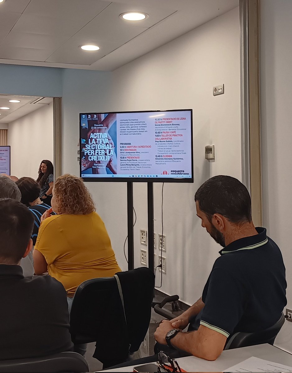 Matí de treball amb les Sectorials a Seu Nacional.