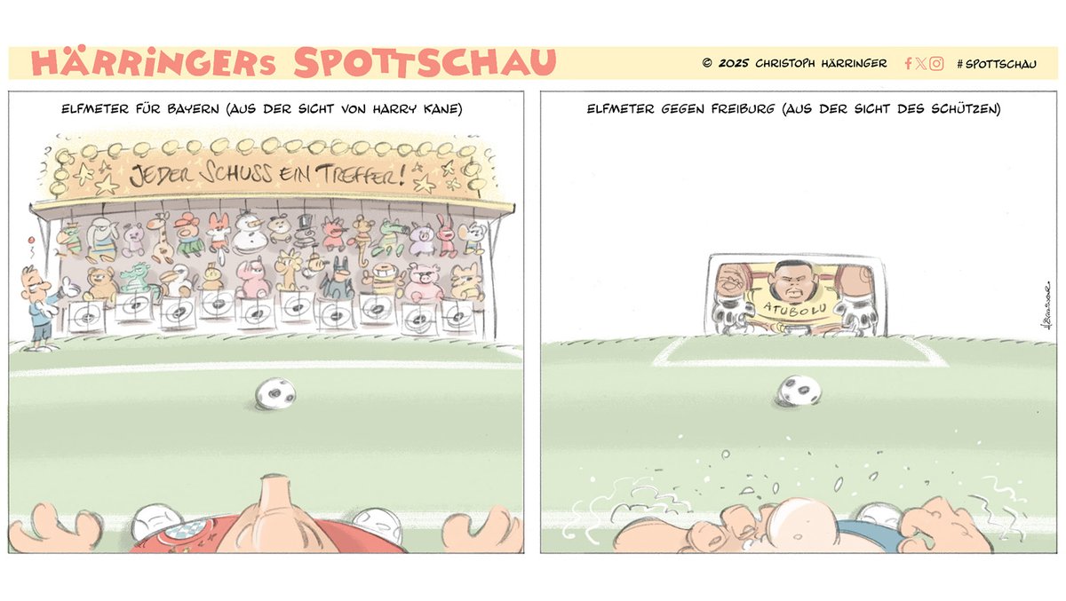 Nr. 1329  #bundesliga #fcbayern #harrykane #scfreiburg #noahatubolu

spottschau.com

Hier gibt's das neue Spottschau Jahrbuch 2025:
spottschau.company.site/Härringers-Spo…