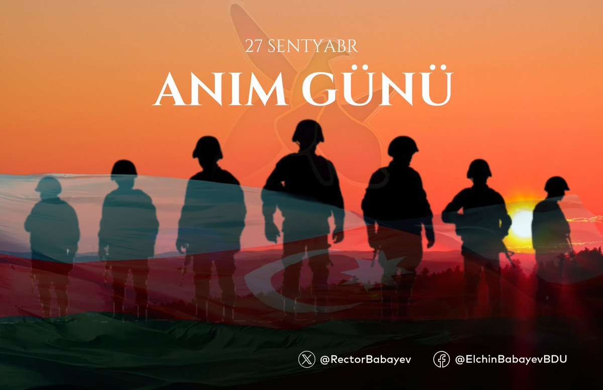Vətən yolunda canlarını fəda etmiş müqəddəs şəhidlərimizi ehtiramla anırıq. Onların şücaəti, qəhrəmanlıqları ilə qürur duyuruq!