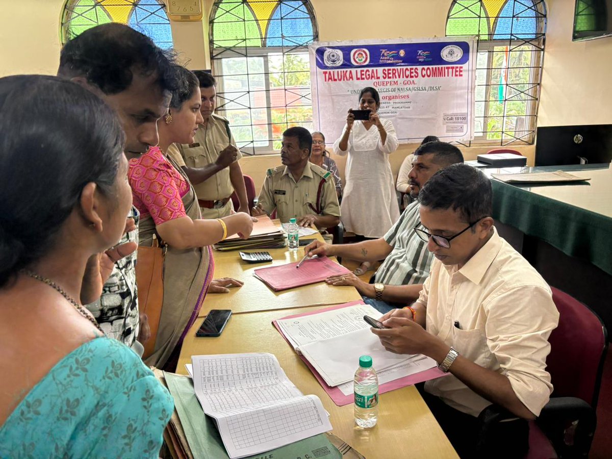 dip_goa's tweet photo. As part of #Sevapakhwada2025 campaign, a Public Service camp was organized in the Office of the Deputy Collector & SDO-Quepem. 

The camp was led by Shri Manohar Kalekar, SDM Quepem, in coordination with officials from the Mamlatdar Office, ISLR, PWD (Roads), ZAO, Civil Supplies, WRD, Police, Forest, and District Legal Services, among others.

The camp witnessed enthusiastic participation from citizens, who availed services such as mutation, partition orders, forest rights claims, conversion sanad, caste certificates, and other government clearances. The single-window approach brought multiple departments under one roof, ensuring quick delivery of services and effective grievance redressal.

@Coll_SouthGoa @goacm