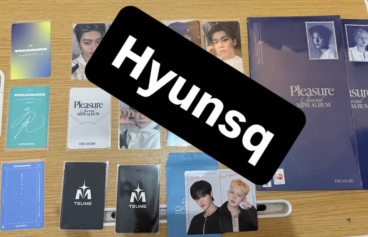 hyunsq's tweet photo. WTS AAB Treasure

- PC bene album pleasure jp, rare weverse membership fancon (asahi junkyu)
- Digipack
- Truz sega matetsu yochi, bc kr tatton mascot hikun chili
- gacha shaka shaka pin keyring
- uchiwa

🍊oren

Yoshi jeongwoo haruto jihoon jaehyuk junghwan doyoung hyunsuk wtb https://t.co/8BzsjehgAg