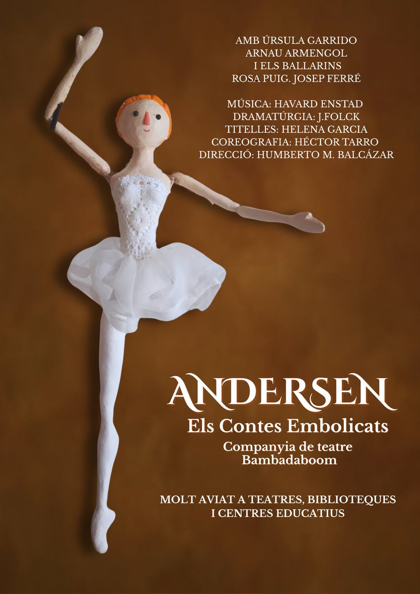 Jordi Folck (@jordi_folck) on Twitter photo Diumenge estrenem a la Colònia Güell el millor homenatge a Andersen en els seus 150 anys I ho fem embolicant els seus contes i parlant del procés creatiu de l'autor.
i amb una cartelleria espectacular.de <a href="/soybetomunoz/">Beto Muñoz</a>
entrades a Entrapolis.com Diumenge estrenem a la Colònia Güell el millor homenatge a Andersen en els seus 150 anys I ho fem embolicant els seus contes i parlant del procés creatiu de l'autor.
i amb una cartelleria espectacular.de <a href="/soybetomunoz/">Beto Muñoz</a>
entrades a Entrapolis.com