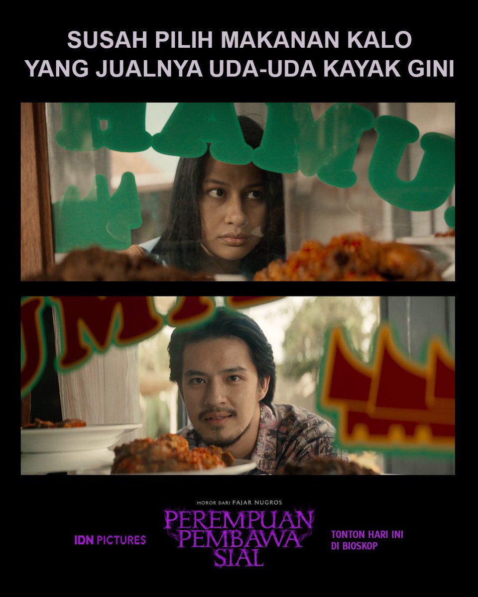 IDNPictures's tweet photo. Katanya penonton pada salfok sama Uda Bana @morganoey 😍

Yang belum ketemu, ditunggu Uda Bana di bioskop ya 👋

Ajak temen kamu nonton bareng pake promo BUY 1 GET 1 FREE biar makin seru nontonnya! 🎟️

#PerempuanPembawaSial #FilmPerempuanPembawaSial https://t.co/6Pj2KDBHSO