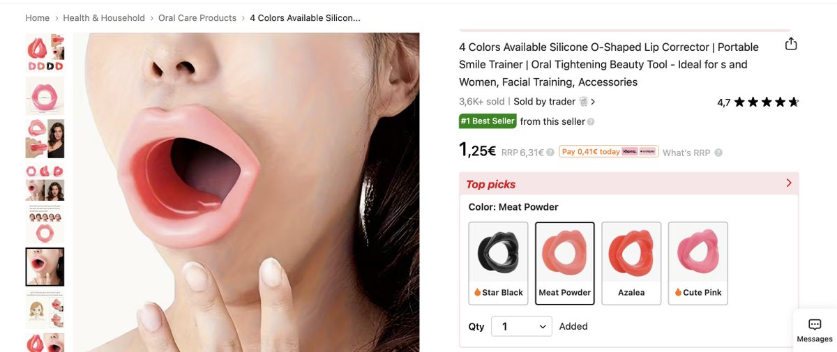 I found the perfect tool for turning you sissies into a hot little sex doll, and this colour has the best name "Meat Powder" hahaha because that's just what you will be ground down from all that face fucking