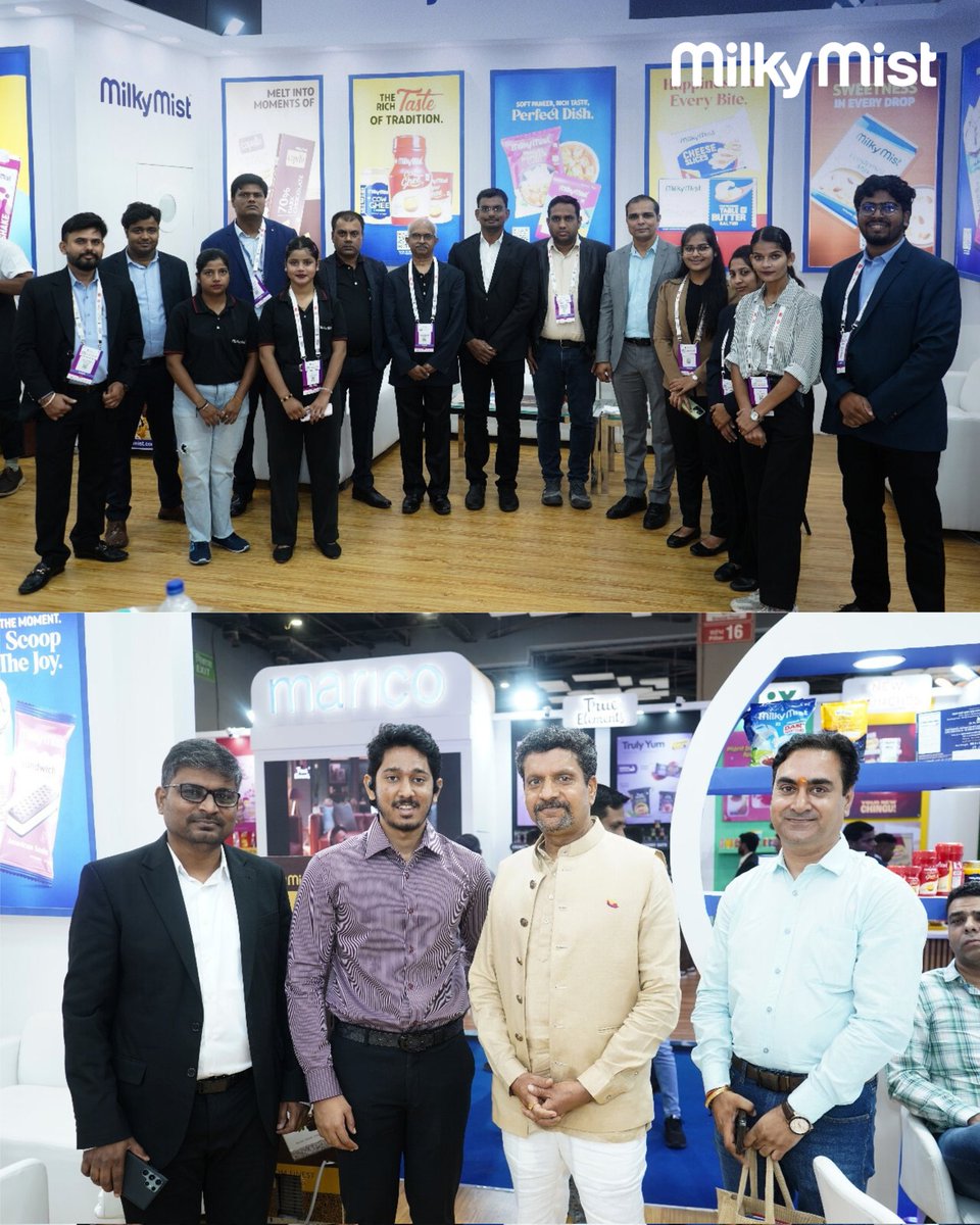 Milky Mist at #WorldFoodIndia2025

We are delighted with the overwhelming response at Bharat Mandapam, New Delhi. As we move through Day 3, from showcasing India’s finest dairy innovations to connecting with industry leaders, the journey so far has been truly inspiring.