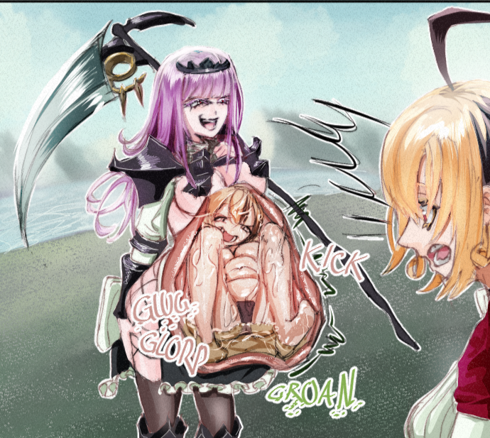 VoreRespite's tweet image. [🔞Vore NSFW Warning🔞] Vessel Tactics PART 1

(Vtuber edition) Gigi x Mori, Repost and divided for your viewing pleasure