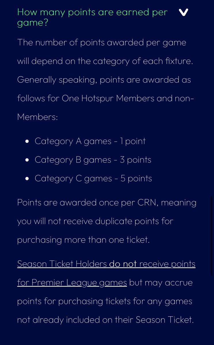 Hi <a href="/THSTOfficial/">THST</a> - would you please be able to ask the club why there are only 3 ticketing points for Copenhagen when the official club website clearly states 5 points would be awarded for a Cat C game?