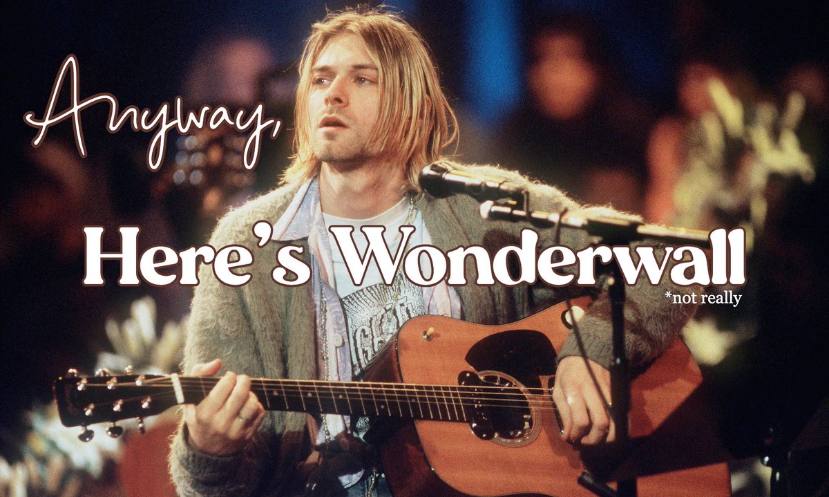 hadashimusic's tweet photo. Kurt (probably not) : Anyway.. here's Wonderwall?
New Cover OUT NOW!!

Wonderwall, but it's Smells Like Teen Spirit (Full Cover) https://t.co/UEoXtAjmJJ via @YouTube https://t.co/S9PoeiagRo