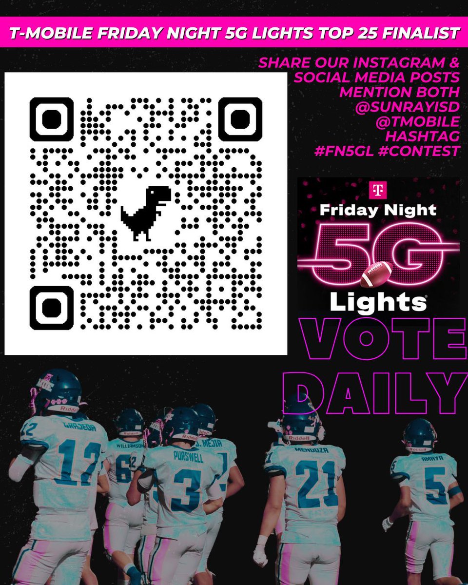 SABC_AthBooster's tweet image. Your Daily Reminder to VOTE on EVERY EMAIL you can EVER REMEMBER!!!!
@Tmobile @sunrayisd @sunrayisd1 #FN5GL #FN5GLContest #Contest