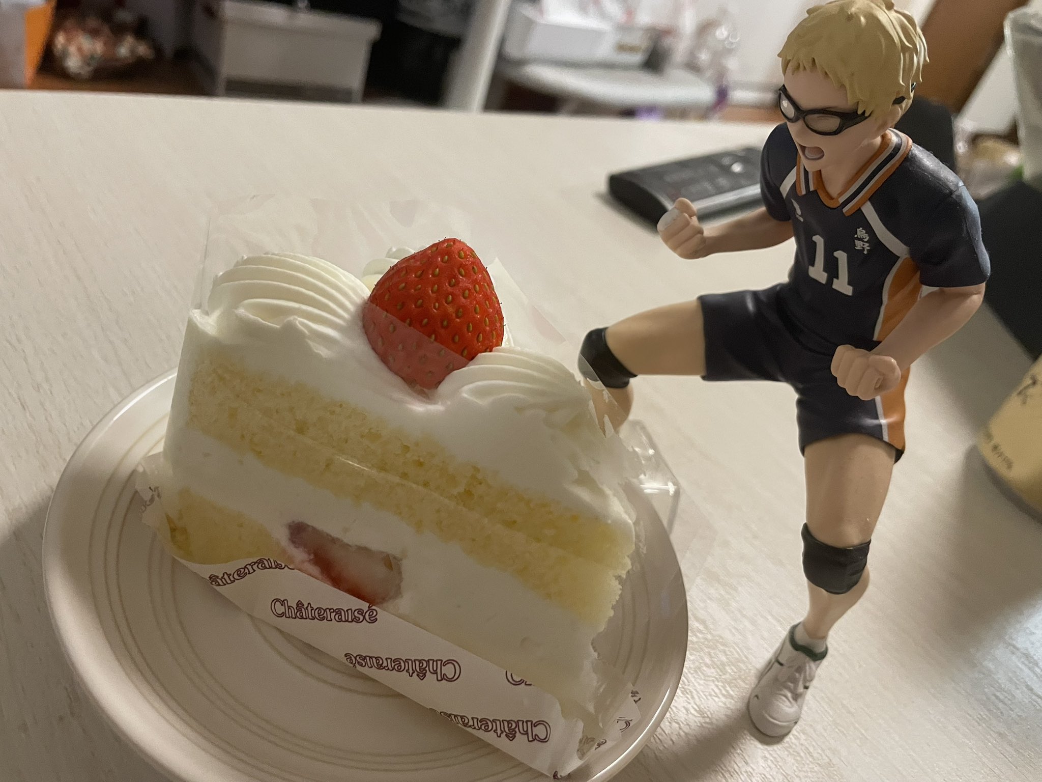 ハイキュー スクイーズマスコット 月島蛍 ショートケーキ ハイキュー スクイーズマスコット 月島の好物ショートケーキ