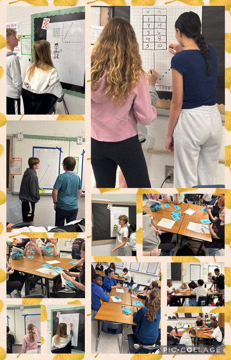 This week Algebra 1 started our linear functions unit by making connections between linear functions and sequences.  Math 8 played Silent Library to review for their test over Dilations.  All hours rocked their tests! <a href="/MrsMcKee_WMS/">Rachel McKee</a> <a href="/WMSIndians/">WMSIndians</a> <a href="/APike_WMS/">Ashlee Pike</a> <a href="/keschott/">Kristine Schottel</a>