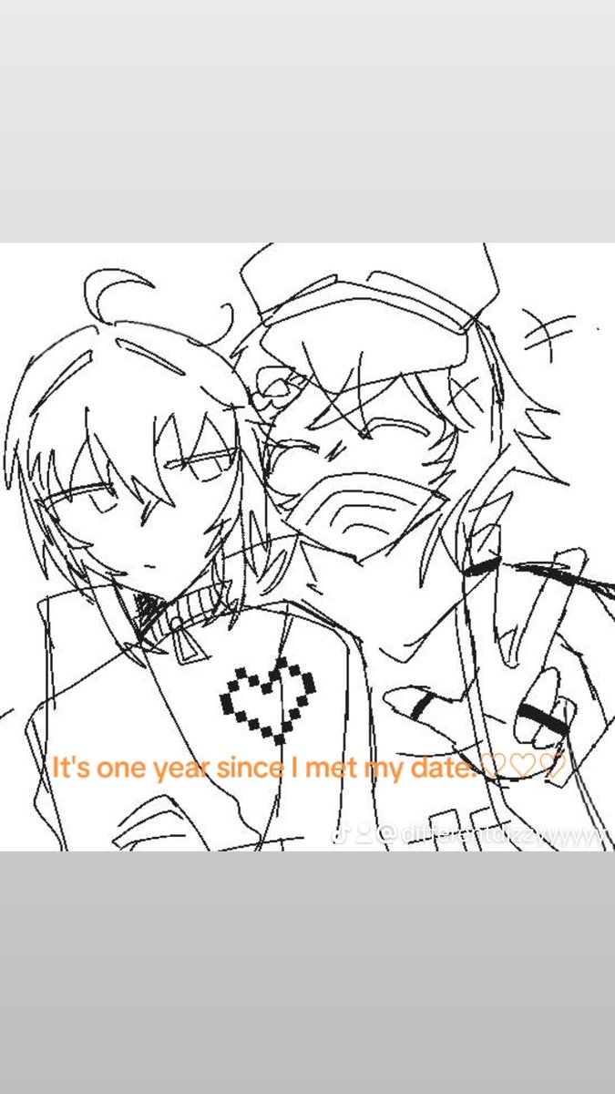 differentdizzy's tweet image. It&apos;s one year since we met my date.♡
