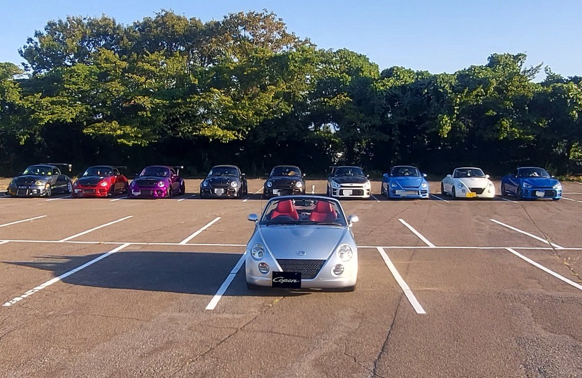 スイフト×コペン+オールジャンルオフ会
に参加しました。楽しい１日でした。
ノーマルコペン(原型）から、いろんなジャンルや個性あるコペン
ワンダフルスモールコペンだね🎵
参加された皆さんお疲れ様でした！
スタッフの皆さんお世話になりました！
#コペン